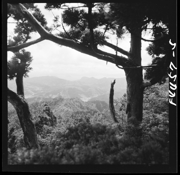 大満寺山から 2 4 西には中条村を望む