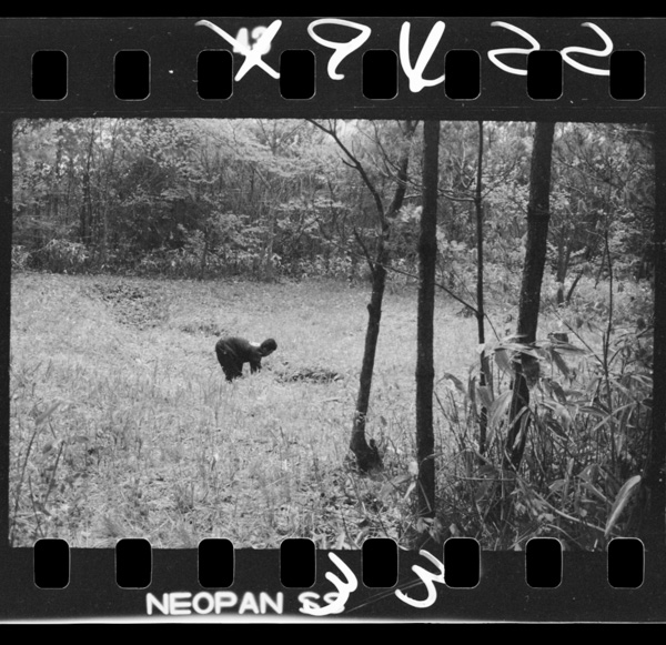 石器時代の住居跡.岩手