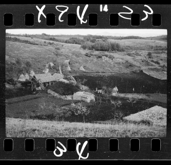 北上山地の開拓地 .大野付近