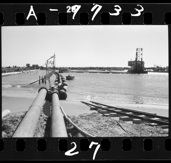 Kaigandehakougyoukounokensetsukoujigahajimatteiru