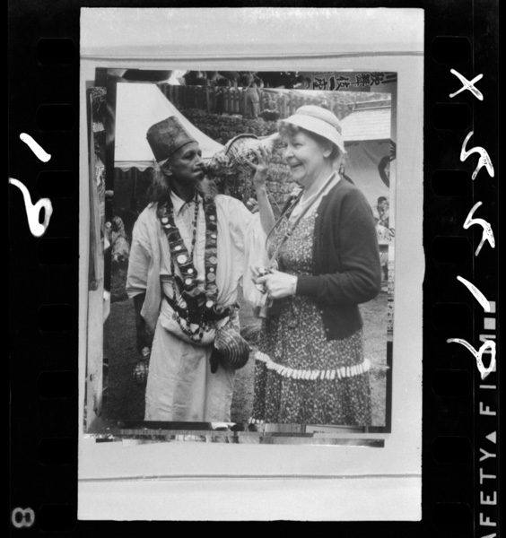 日光東照宮境内で