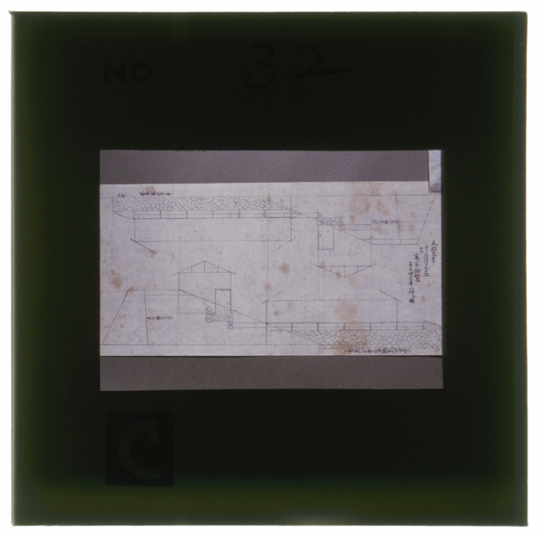 左は通賢が描いた釜屋(鹹水を煮詰める設備)の設計図